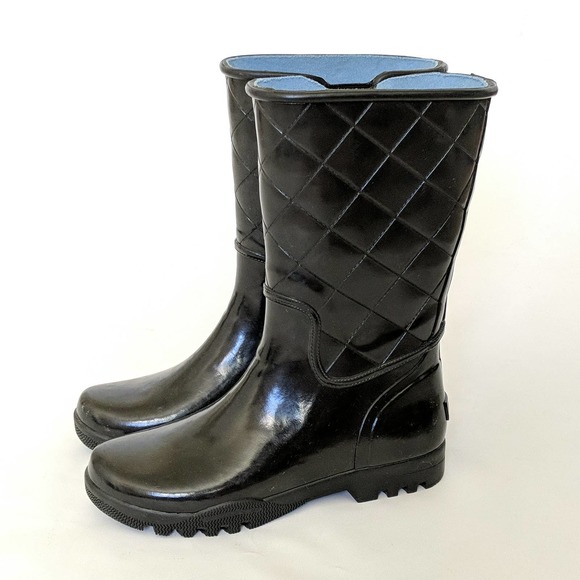 sperry rubber rain boots